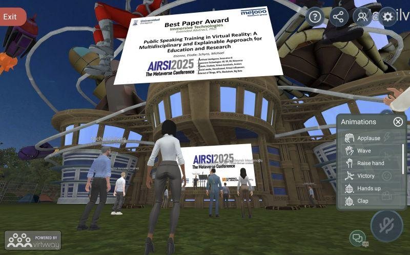 Best Paper Award in Immersive Technologies