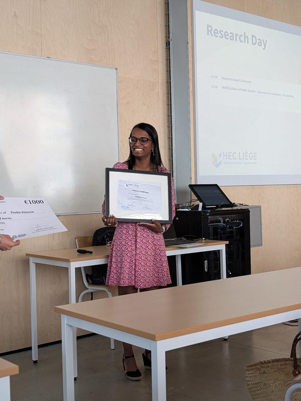 Rising Star award, HEC Liège